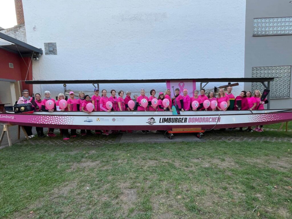 … als wir gemeinsam in Vorbereitung auf den PINK Oktober waren