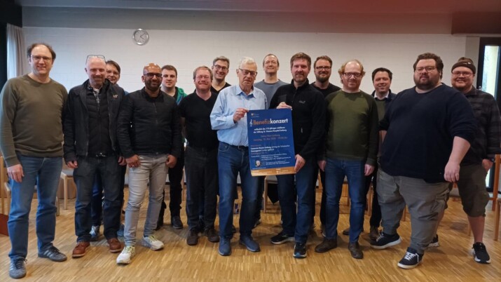 Probenbesuch für Benefizkonzert